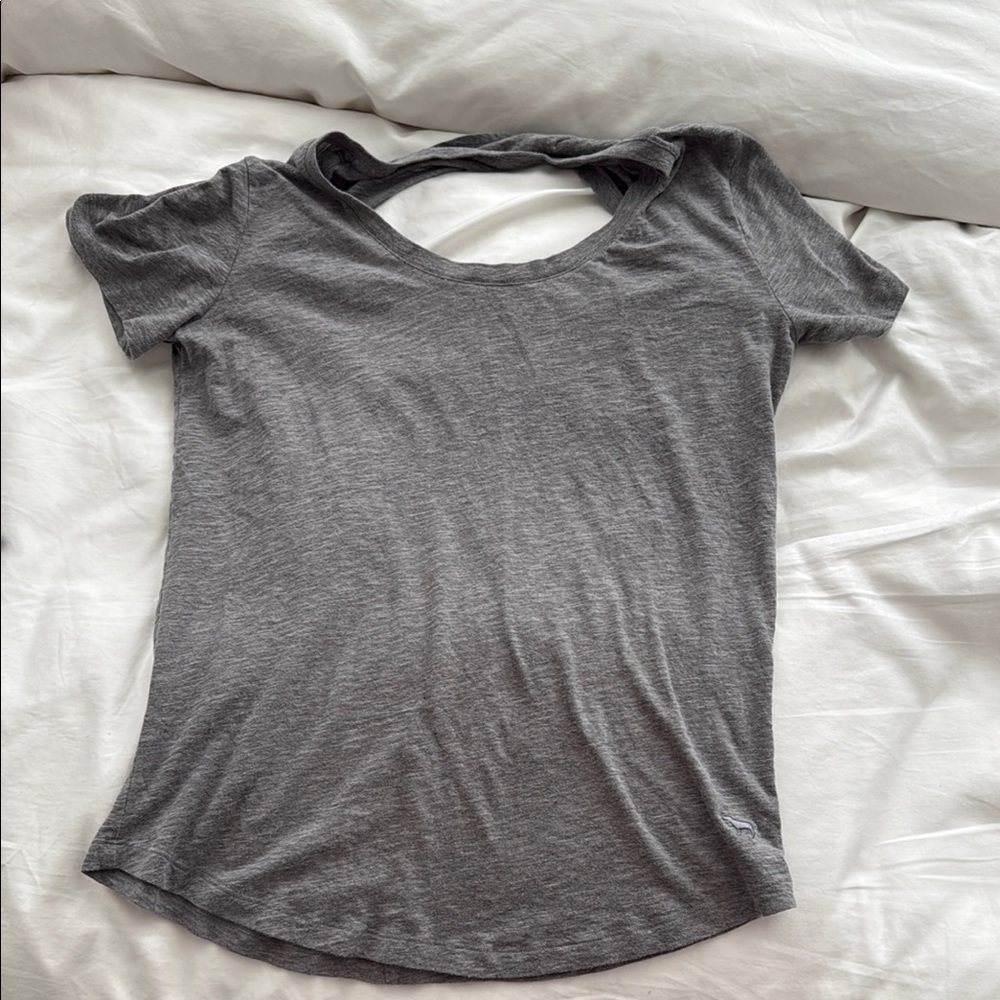 PINK Victoria’s Secret Gray Keyhole Women's Top